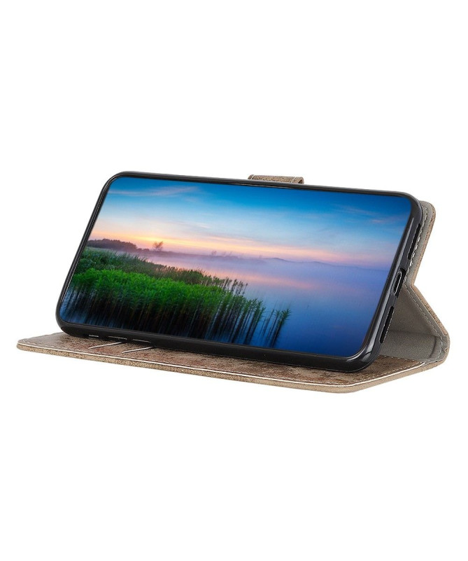 Housse Motorola Edge 20 Lite Cyrius simili cuir vintage