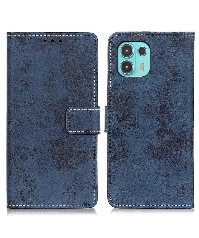 Housse Motorola Edge 20 Lite Cyrius simili cuir vintage