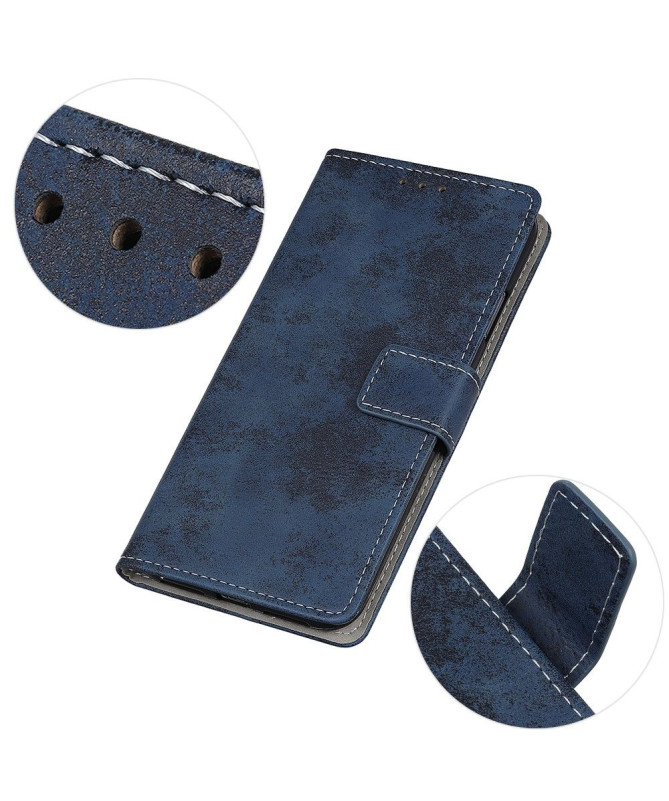 Housse Motorola Edge 20 Lite Cyrius simili cuir vintage