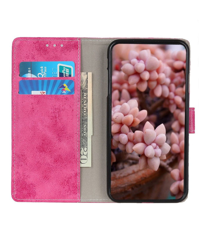 Housse Motorola Edge 20 Lite Cyrius simili cuir vintage