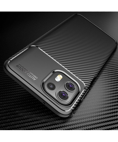 Coque Motorola Edge 20 Lite style fibre de carbone