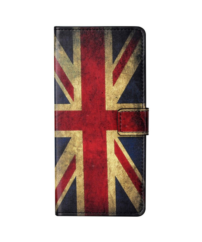 Housse Motorola Edge 20 Pro Drapeau Anglais Vintage