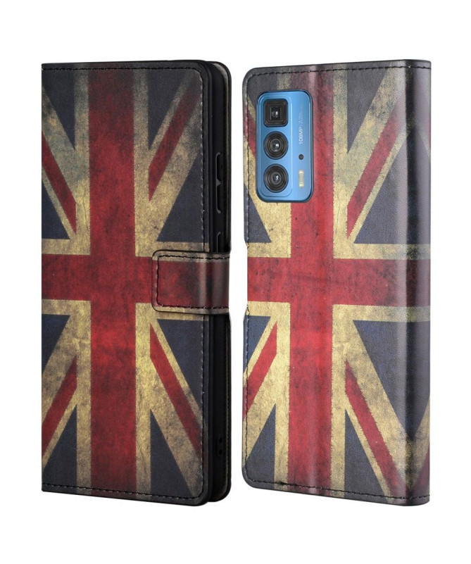 Housse Motorola Edge 20 Pro Drapeau Anglais Vintage