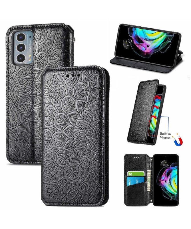 Housse Motorola Edge 20 Flip Chic Mandala