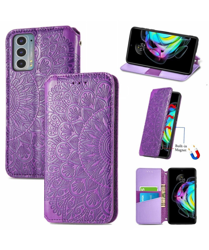 Housse Motorola Edge 20 Flip Chic Mandala