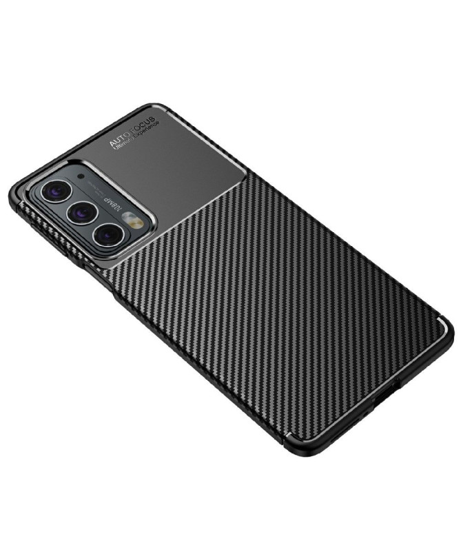 Coque Motorola Edge 20 style fibre de carbone