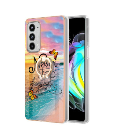 Coque Motorola Edge 20 Never Stop Dreaming avec bague