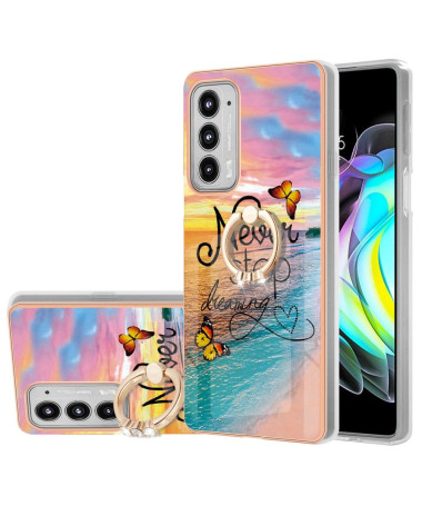 Coque Motorola Edge 20 Never Stop Dreaming avec bague