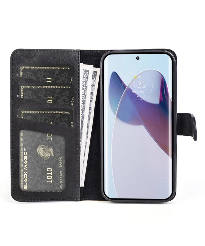 Housse Motorola Edge 30 Ultra Stand Folio Bicolore