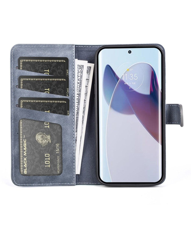 Housse Motorola Edge 30 Ultra Stand Folio Bicolore