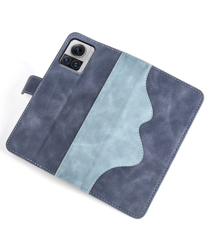 Housse Motorola Edge 30 Ultra Stand Folio Bicolore