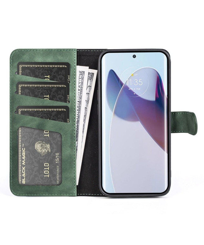 Housse Motorola Edge 30 Ultra Stand Folio Bicolore