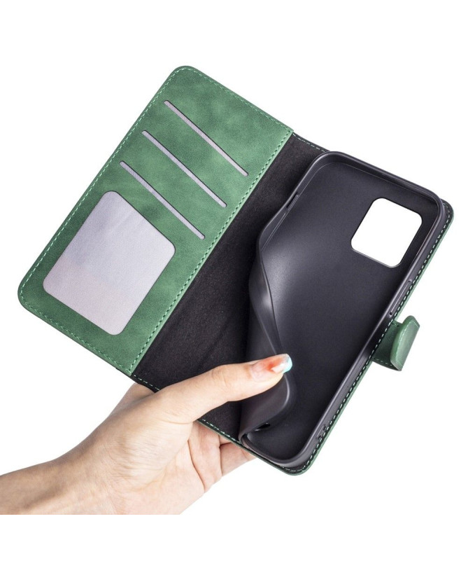 Housse Motorola Edge 30 Ultra Stand Folio Bicolore