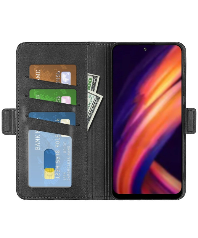 Étui Motorola Edge 30 Pro portefeuille simili cuir mat