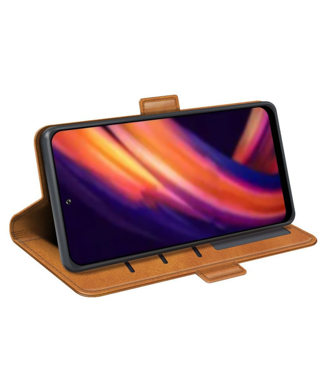 Étui Motorola Edge 30 Pro portefeuille simili cuir mat