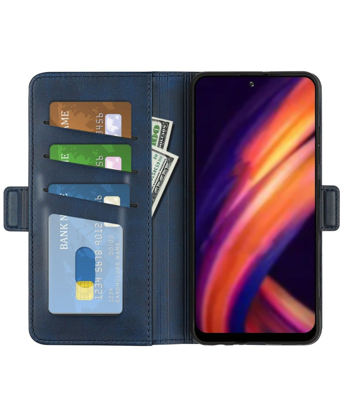 Étui Motorola Edge 30 Pro portefeuille simili cuir mat