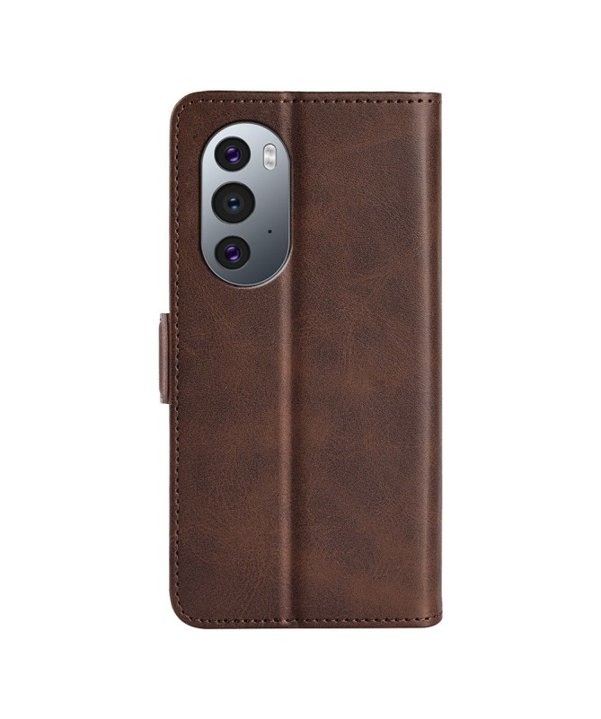 Étui Motorola Edge 30 Pro portefeuille simili cuir mat