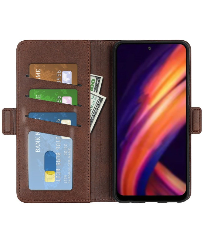 Étui Motorola Edge 30 Pro portefeuille simili cuir mat