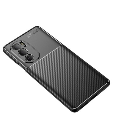 Coque Motorola Edge 30 Pro style fibre de carbone