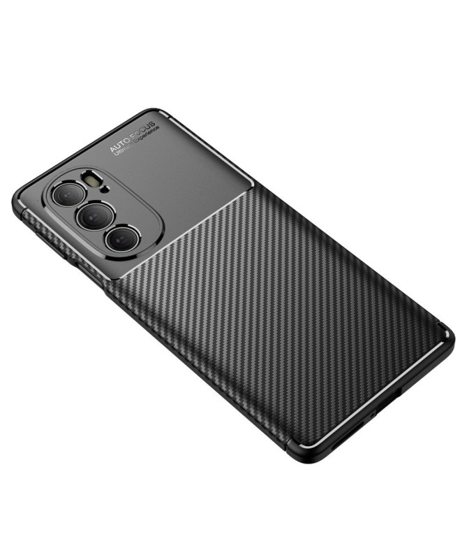 Coque Motorola Edge 30 Pro style fibre de carbone