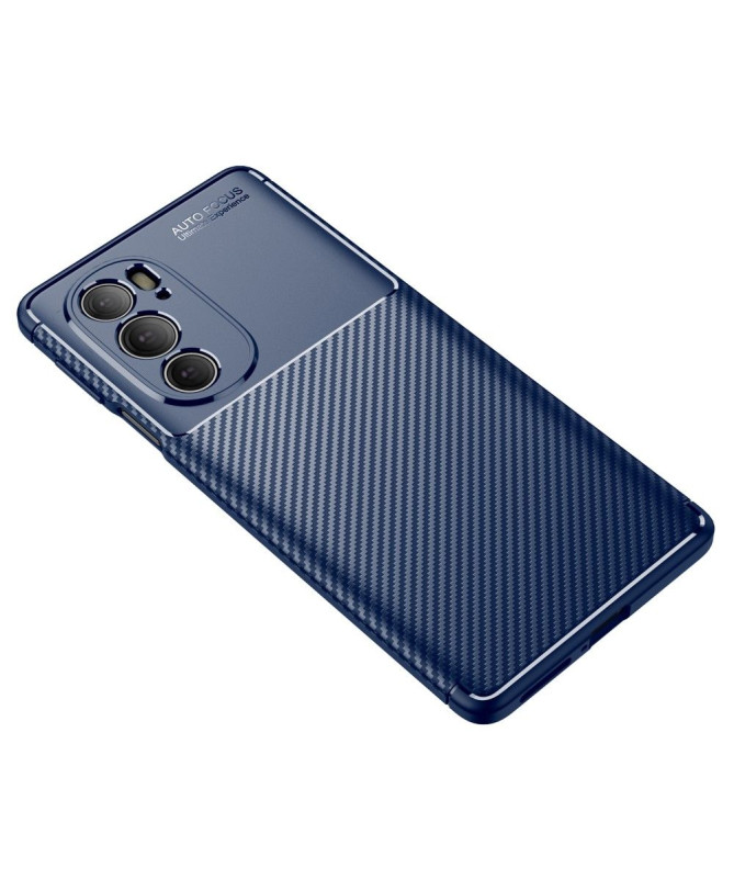 Coque Motorola Edge 30 Pro style fibre de carbone