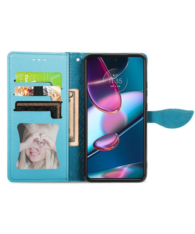 Housse Motorola Edge 30 Pro Mandala Leaf