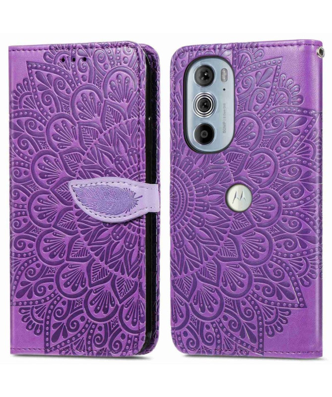 Housse Motorola Edge 30 Pro Mandala Leaf