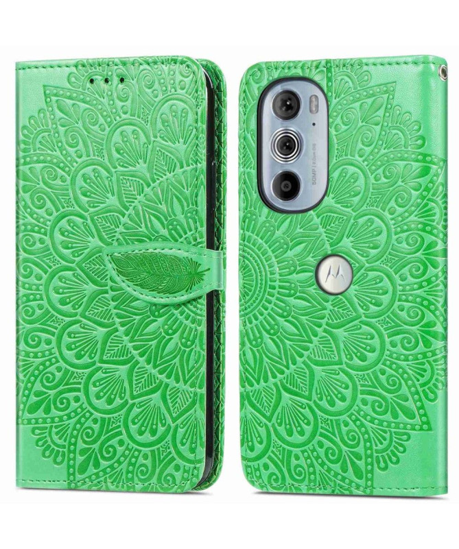Housse Motorola Edge 30 Pro Mandala Leaf