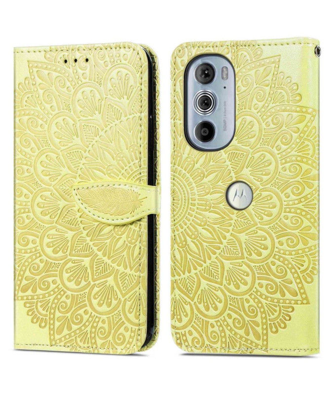 Housse Motorola Edge 30 Pro Mandala Leaf