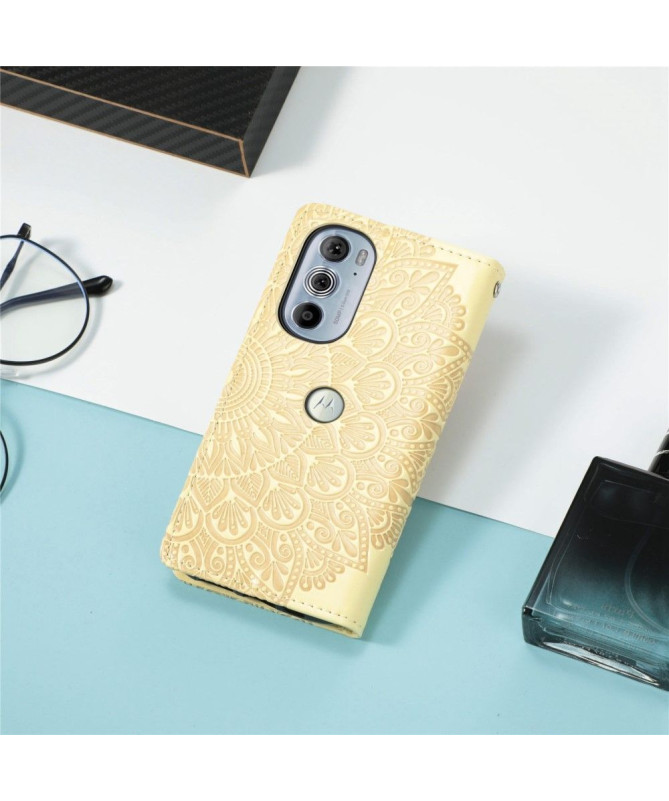 Housse Motorola Edge 30 Pro Mandala Leaf