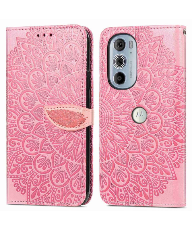Housse Motorola Edge 30 Pro Mandala Leaf