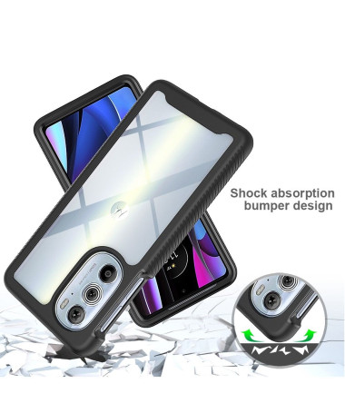 Coque Motorola Edge 30 Pro Hybride Antichoc dos transparent