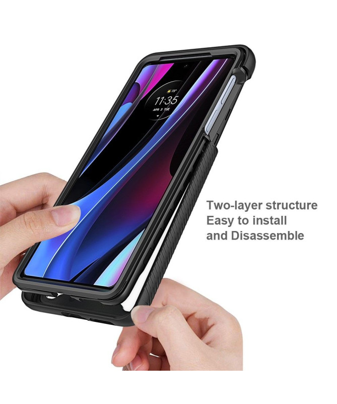 Coque Motorola Edge 30 Pro Hybride Antichoc dos transparent