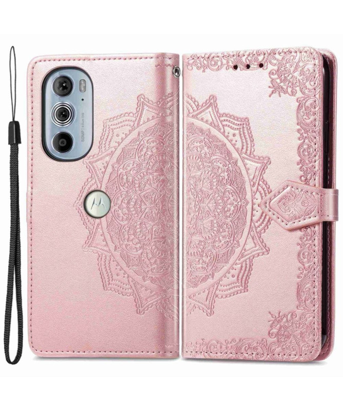Housse Motorola Edge 30 Pro Mandala Rétro