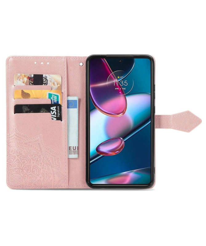 Housse Motorola Edge 30 Pro Mandala Rétro