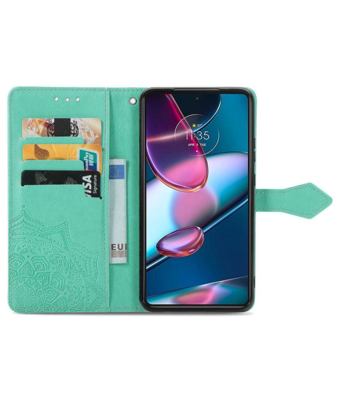 Housse Motorola Edge 30 Pro Mandala Rétro