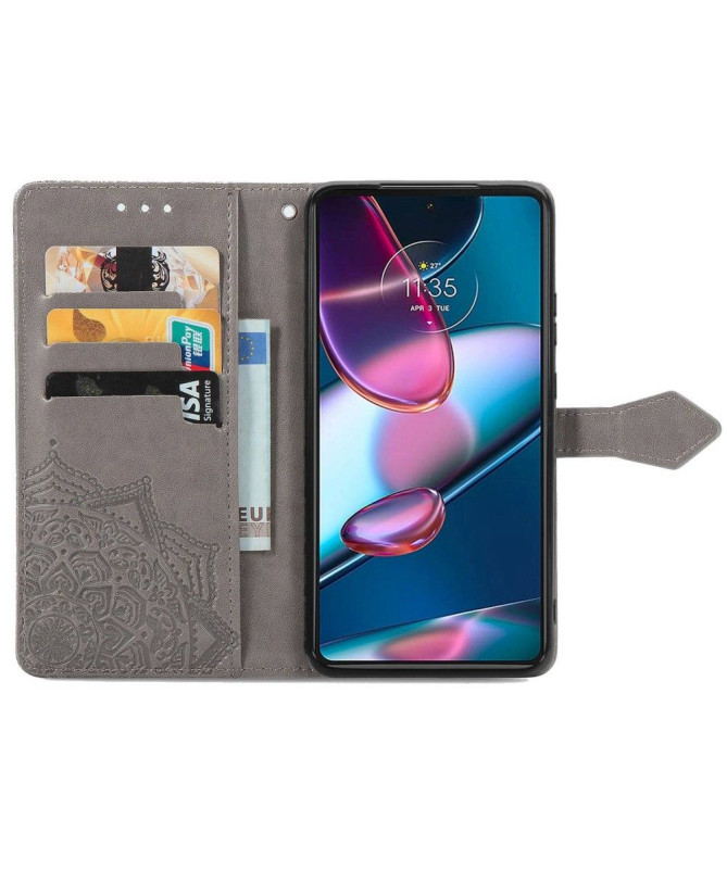 Housse Motorola Edge 30 Pro Mandala Rétro