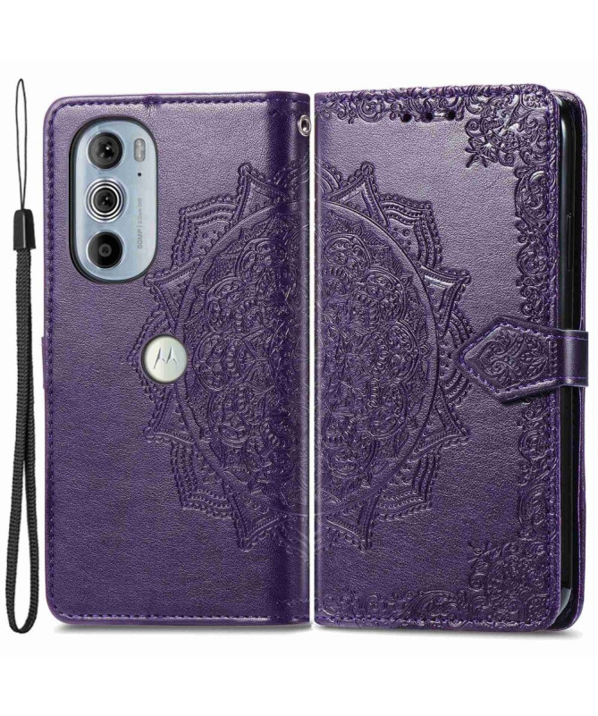 Housse Motorola Edge 30 Pro Mandala Rétro