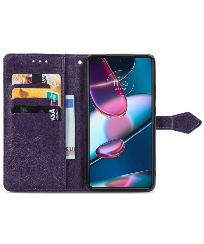 Housse Motorola Edge 30 Pro Mandala Rétro