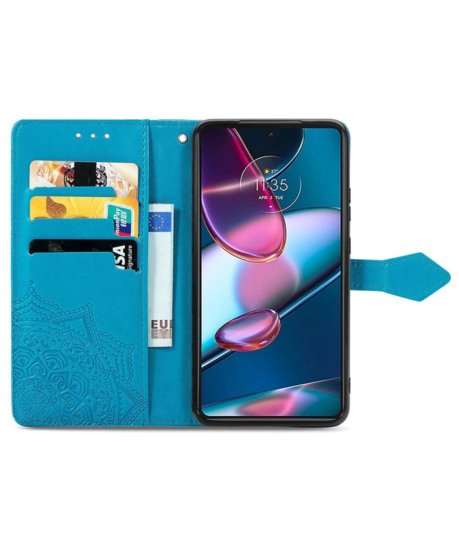 Housse Motorola Edge 30 Pro Mandala Rétro