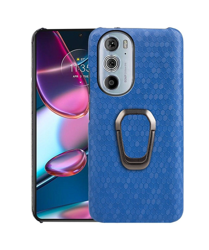 Coque Motorola Edge 30 Pro design nid d'abeille fonction support