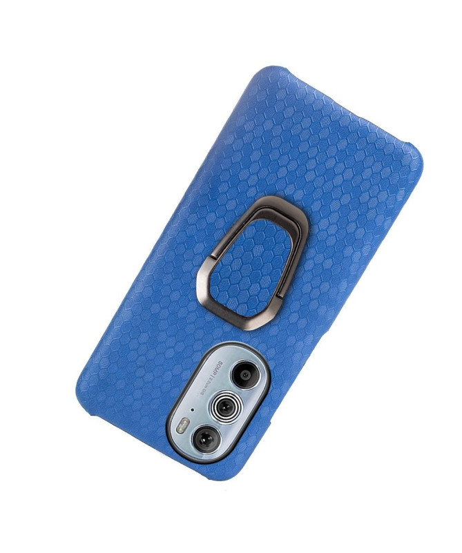 Coque Motorola Edge 30 Pro design nid d'abeille fonction support