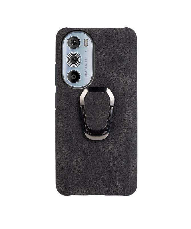 Coque Motorola Edge 30 Pro imitation cuir avec support