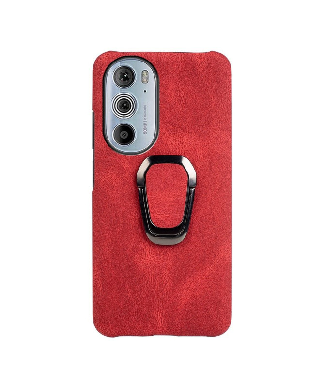 Coque Motorola Edge 30 Pro imitation cuir avec support