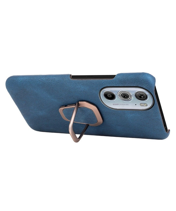 Coque Motorola Edge 30 Pro imitation cuir avec support