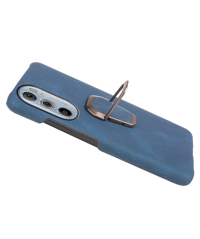 Coque Motorola Edge 30 Pro imitation cuir avec support