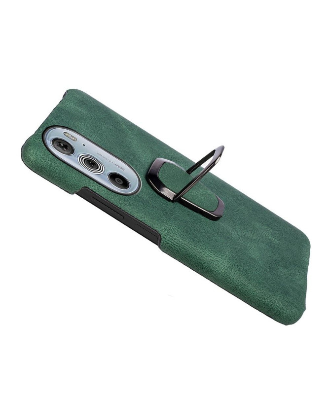 Coque Motorola Edge 30 Pro imitation cuir avec support