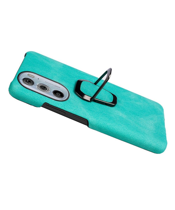 Coque Motorola Edge 30 Pro imitation cuir avec support