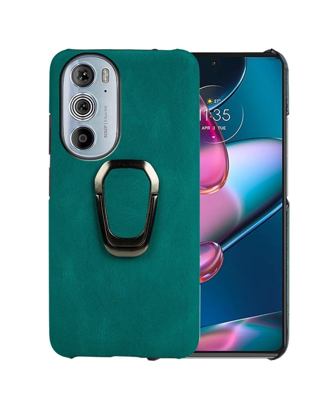 Coque Motorola Edge 30 Pro imitation cuir avec support