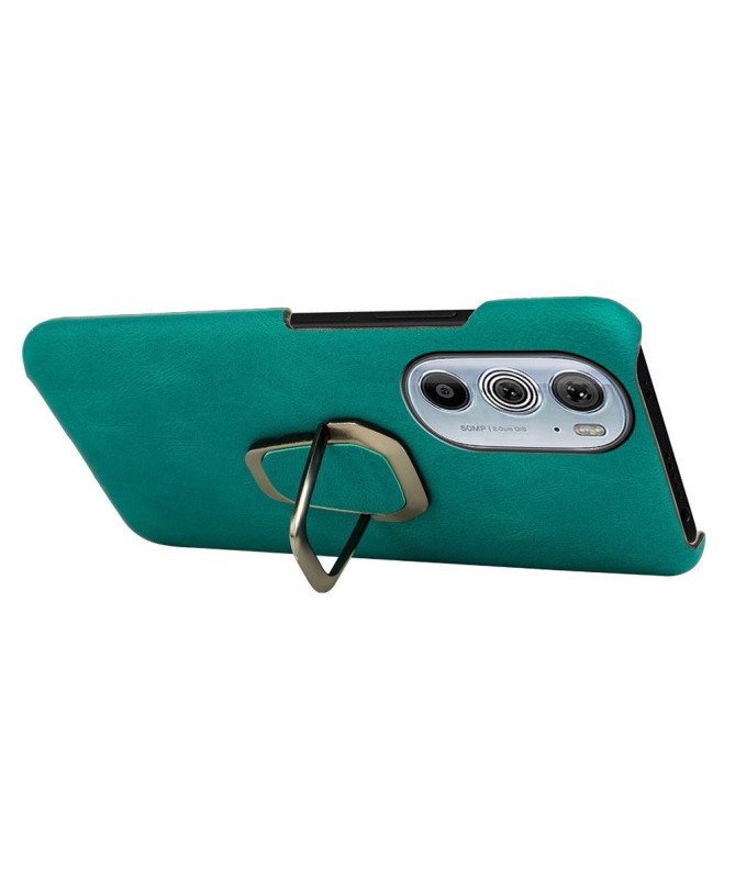 Coque Motorola Edge 30 Pro imitation cuir avec support